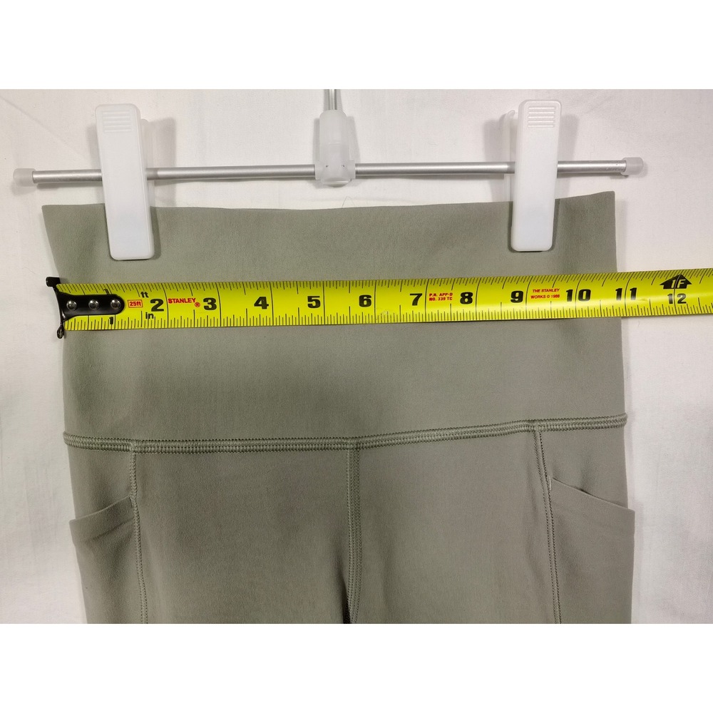 Athleta Salutation Stash Pocket II Cinch 7/8 Leggings Sage Green XS High Rise - Picture 2 of 10